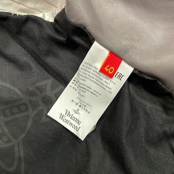 Vivienne Westwood RED LABEL BEIGE SUEDE LEATHER JKT NET SS16 - Picture 14 of 15